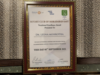 Vocational Excellence Award presented to Dr. Leena Mehrotra