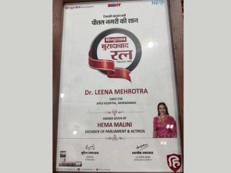 Moradabad Ratan Award 2025 presented to Dr. Leena Mehrotra